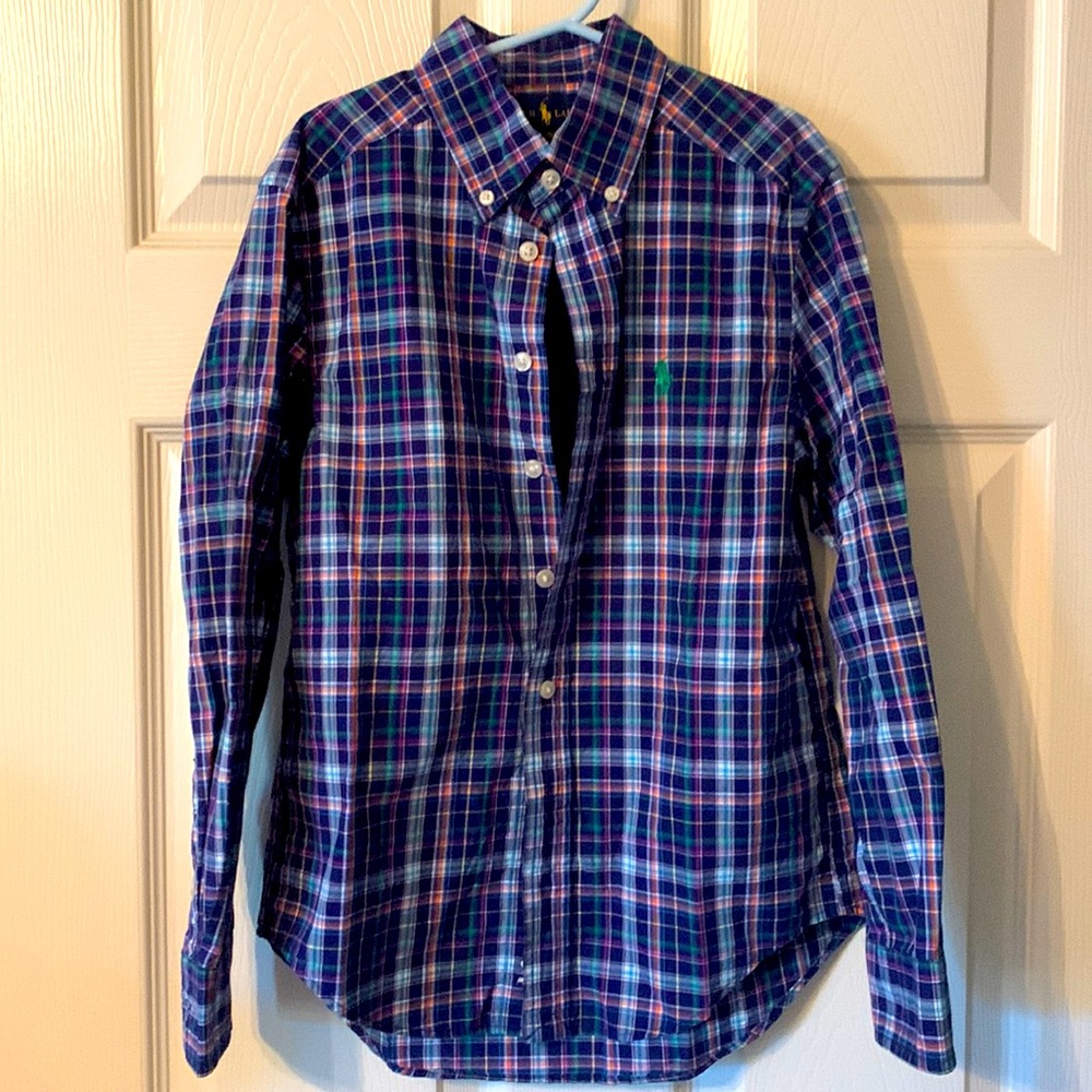 Ralph Lauren plaid button down size S/8